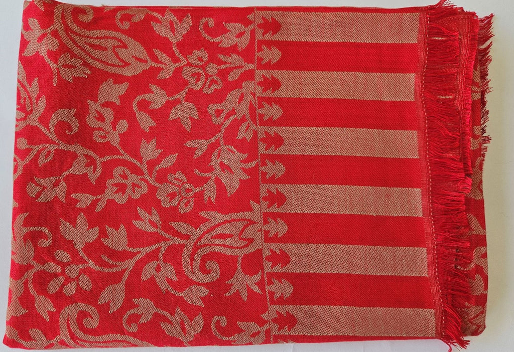 Cashmere Silk - Red/Brass