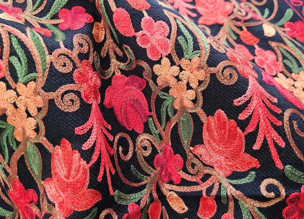 Embroidered Wool - Autumn Delight