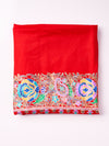 Embroidered Shawl - Red