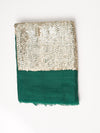 Sequined Cashmere Shawl - Winter Green