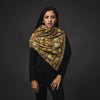 Embroidered Shawl - Black/Gold
