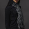 Pure Silk - Black with Grey Detail